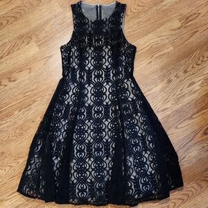 Maggy London Black Lace Dress. Sz 4.